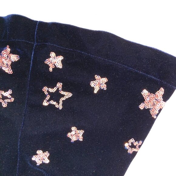 Mini Boden Girls 6-7 Years Navy Velvet Gold Stars Dress - Picture 10 of 16